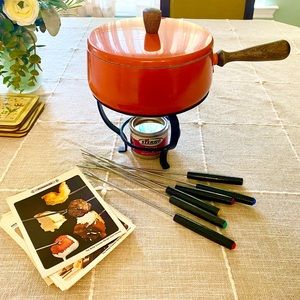 Vintage 1970s Fondue Set